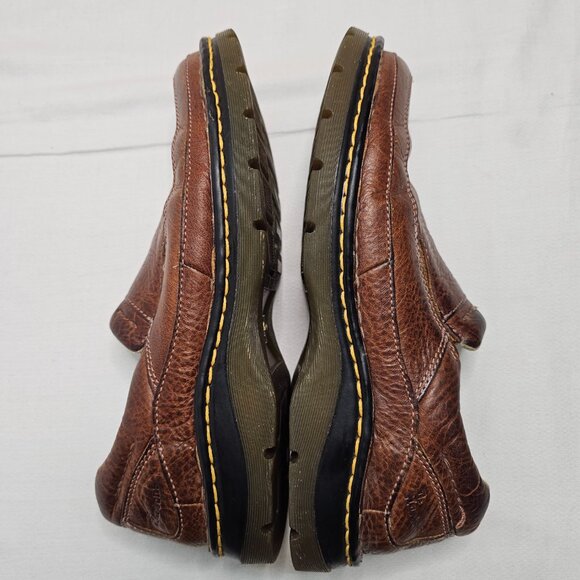 Doc Dr. Martens Slip On Loafers 8B79 Brown Leather Shoes Size MEN 9 W 10 UK 8 main image 9